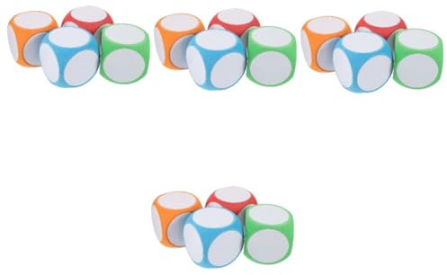 STOBOK 16pcs Foam Dice for Boys and Girls Sided Dry Erase Dice Soft Story Educational Math Game Toy