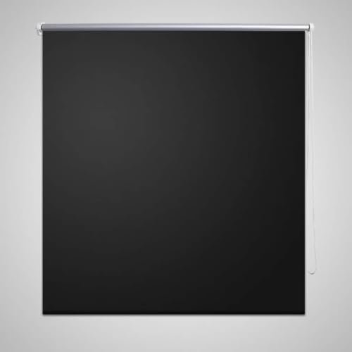 Myheimly Verdunkelungsrollo Verdunklungsrollo Seitenzug Rollo Klemmrollo Klemmfix Kette Schwarz,140 x 230 cm