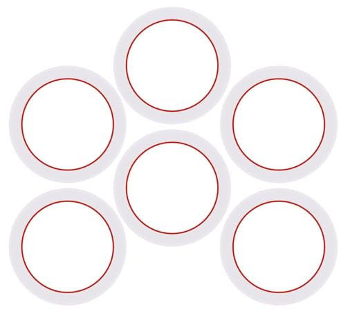 [UPGRADED] Sealing Gasket for Bialetti Moka Express 1 Cup Iconic Stovetop Espresso Maker - 6 PCS Replacement Food Grade Silicone Seal Ring for Aluminum Stovetop Coffee Maker Pots