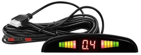 JQVDE Schermo Adatto for sensori di parcheggio Parktronic for Auto, 4/6/8 Radar, indicatori di avviso sonoro, sonde di Assistenza al parcheggio, Nero Argento(Blue,8 Sensors)