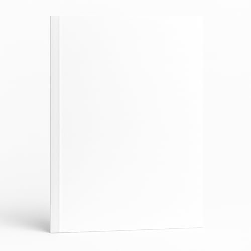 Bind2Go Thermal Binding Covers A4 – White Gloss/Leathergrain Back – 9 mm Spine – Pack of 50