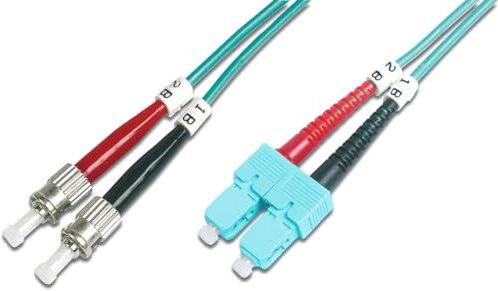 Digitus DK-2512-02/3 CABLE DE FIBRA OPTICA 2 M ST/BFOC SC AZUL