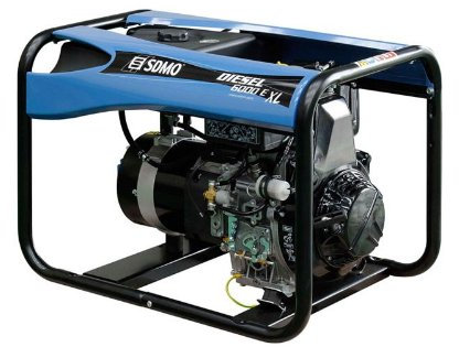 GENERADOR ELECTRICO PORTATIL | SDMO | DIESEL 6000 E XL C | MOTOR KOHLER DIESEL