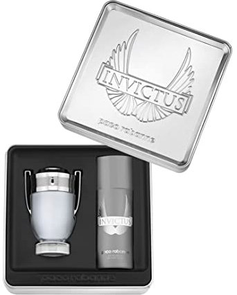 Paco Rabanne Invictus Set homme/män, Eau de Toilette Vaporisatör/Spray 100 ml, deodorant vaporiserad/spray 150 ml, 1-pack (1 x 250 ml)