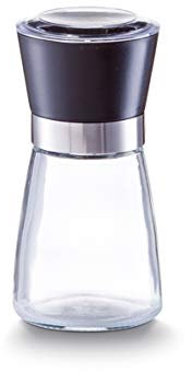 Zeller Moulin à Sel/Poivre, Petit, Verre, Noir