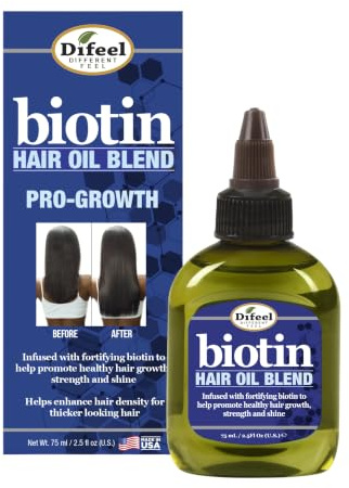 Difeel Huile capillaire Premium à la biotine 75 ml