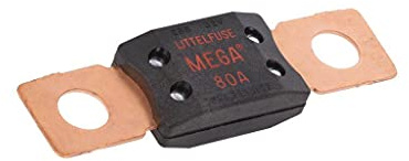 0298080.TXN Sicherung: Schmelz 80A 32VDC Schraube M8 KFZ 68,6mm MEGA LITTELFUSE