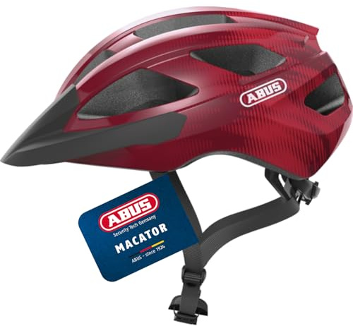 ABUS Casco de ciclismo de carretera Macator - casco de ciclismo deportivo para principiantes - también para usuarios con coleta - para hombres y mujeres