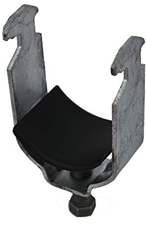 Don Quichotte Bügelschelle mit Hammerkopffuß 34-40 mm Schwarz (50 St.)
