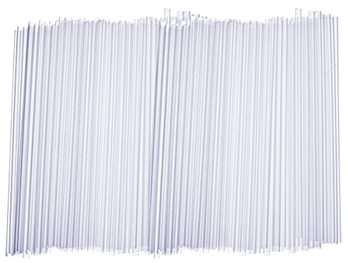 Comfy Package 7.75-Inch Clear Plastic Drinking Straws [500 Count] Disposable Straws for Cocktails, Beverages and Parties