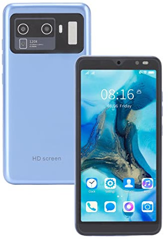 ciciglow M12 Uitra Smartphone ohne Vertrag, 5.45in Zoll Dual SIM HD Vollbildschirm Handy RAM 2GB ROM 32GB, 2MP+5MP Kamera, 2200mah Entsperrtes Smartphone mit Gesichtserkennung(Blau)