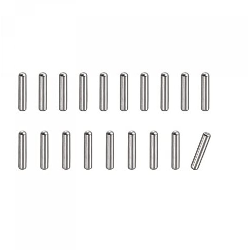 sourcing map 100Stk Spannstift 304 Edelstahl Rund Flach Holz Stützregale Befestigung 1.2x8mm