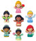 Fisher-Price HJW75 - Little People Disney Princess Spielzeug, Set mit 7 Figuren für Klein- und Vorschulkinder für Rollenspiele ab 18 Monaten