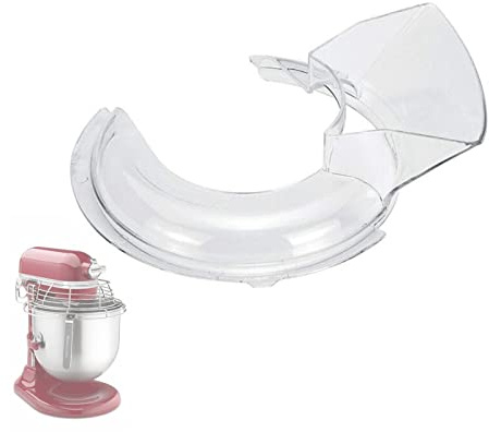 Spritzschutz Mit Einfüllschütte Für Kitchenaid 4,5 Oder 5 Quart Stand Mixer, 5KN1PS Schutzgießer Für KitchenAid Mixerdeckel Gießschüssel Neigungskopf 4.5-5QT Für KitchenAid