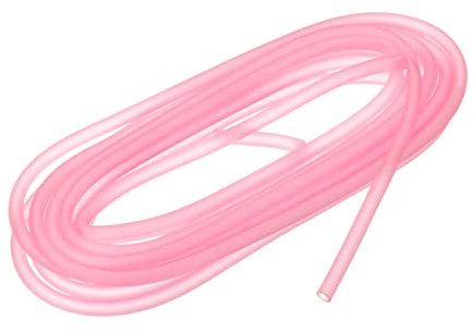 uxcell Aquarium Airline Tubing Hose 5/32 ID 15/64 OD 1Pcs 13.12 Ft Silicone Flexible Airline Tubing for Fish Tank, Terrariums, and Hydroponics, Pink