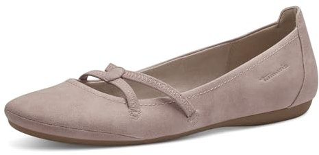 Tamaris Damen Klassische Ballerinas, Frauen Ballerinas,Halbschuhe,Sommerschuhe,Slipper,Ausgehschuhe,Abendschuhe,Slip-ons,wortmann,Rose,39 EU