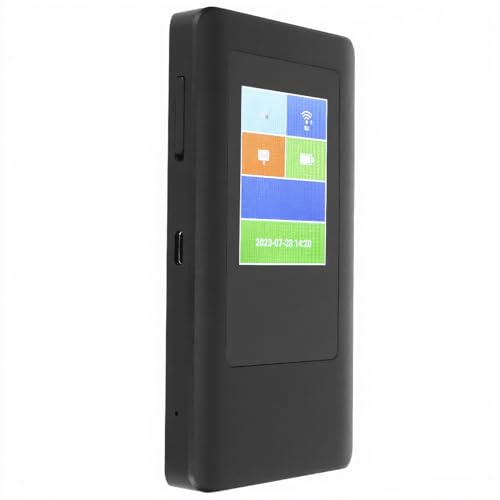 ASHATA Mobiler 5G Hotspot, Mobiler 5G WLAN Router mit SIM Kartensteckplatz, Entsperrtes Tragbares WLAN Gerät für unterwegs. 5G Modem Router Dualband 2,4 G 5,8 G Verbindet Bis zu 16 Geräte