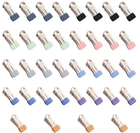 36 Pièces De Pinces À Linge Multifonctionnelles et sans Trace - Portables, Coupe-Vent pour Vêtements, Chaussettes et Serviettes