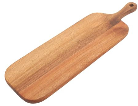 MAGICLULU Wood Cutting Board Handle 41x12x1.5cm Acacia Wood Charcuterie and Serving Board for Home Use