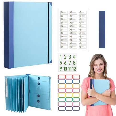 If I Die Classeur, In Case I Die Document Folder, Organisateur De Documents Importants Avec Autocollants, In Case I Go Missing Binder, Folio Document Organizer, Portable File Folder Pour La Maison