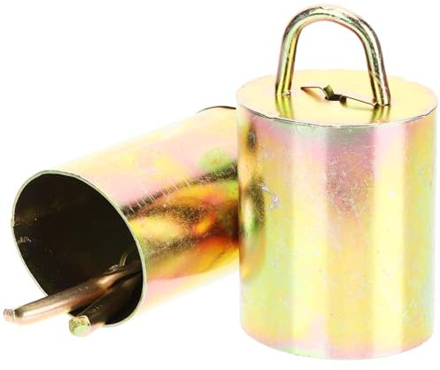 Amosfun 2stücke Metallglocken Rustikal Für Kühe Und Vieh Kleine Vintage-Glocken Als Hängeglocken Oder Glockenanhänger Klarer Klang