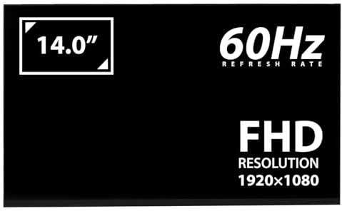 WIKIPARTS 14.0 Replacement IPS Touchscreen for BOE NV140FHM-T02, 1920x1080 LED LCD Display, On-Cell Touch Panel, 40 Pins, Matte Finish