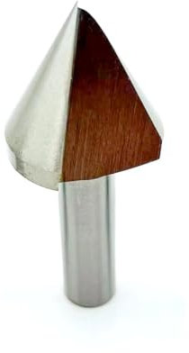 1 pz Punta for trapano svasatore for metalli duri a taglio singolo con manico rotondo 60 gradi HSS Legno Acciaio Smusso Strumento di fresa Alesatura Trapano Smusso(18mm(60 Degree))
