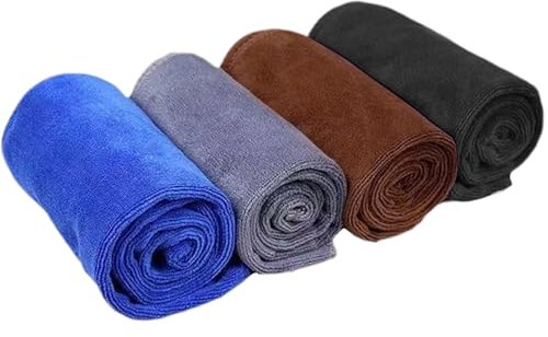 BFSYRR Gym Towel, Microfibre Towel, 4 Pcs Quick Dry Sweat Towels for Gym Men Women, Yoga Towels, 75x35cm Super Absorbent Sports Towels for Workout, Yoga, Travel, Camping
