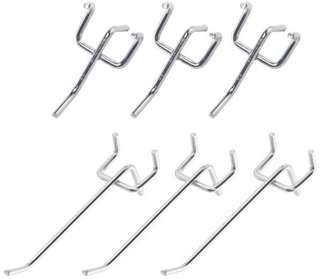 AOMIKITSTU Lochwandhaken 30 Stück, 5cm/10cm Lochblech-Werkzeugwand-Haken, Stecktafelhaken, Lochplattenhaken für Supermarktregale, Verkaufsdisplays