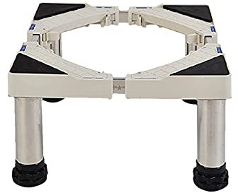 Adjustable Washing Machine Stand Vertical AC Unit Base Adjustable Refrigerator Stand Length: 45-60 cm for Washer & Dryer 4 Feet Anti-Vibration Sturdy Support