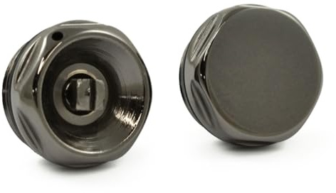 Hot Flow | 1/2 inch Radiator Bleed Valve & Blanking Plug Black Nickel. Designed to Efficiently Manage Air & Maintain Your Heating Systems Integrity. Prevents Cold Spots, Noise & Corrosion.