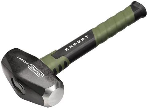 Draper Expert 4lb Club Hammer - 1.8kg Forged Steel Head, Steel Core Shaft, Fibreglass Overstrike Protection, Shock-Absorbing Non-Slip Grip - Heavy-Duty Trade Striking Tool