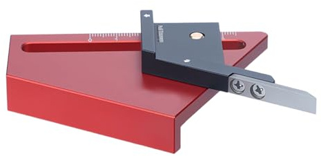 Precisions Centering Depth Gauge for Woodworking Tool with Metric Scale and Center Marking Guide for Tablesaw Drills Tablesaw Height Gauge