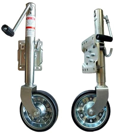 NYTFHMS Swivel Boat Trailer Jack - Heavy Jockey Wheel Trailer, Support Load 680Kg, 10.2In Lift, 8In Steel Rim Wheel, Lift Trailer Automatic Guide Wheel, Caravan Traile,1500lbs/680kg