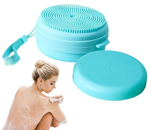 Spugna Doccia Silicone, Spazzola Corpo In Silicone, Scrubber In Silicones Per Sapone Solido, Luffa In Silicones Per Il Corpo Design Maneggevole Pulizia Profonda E Massaggio Delicato Ideale Viaggi