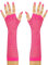 W WIDMANN MILANO Party Fashion - Fingerlose Netzhandschuhe, 33 cm, Karneval, Mottoparty
