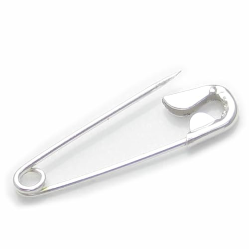 Sicherheitsnadel Klein Sterlingsilber .925 x 1 Sicherheitsnadel zum Öffnen