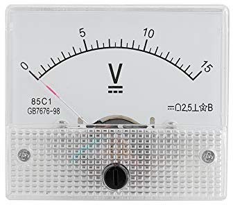 VBESTLIFE - Amperometro e voltmetro analogico ed attuale per tensione continua, modello: 85C1