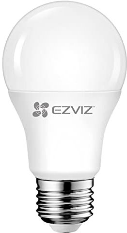 Ezviz Lb1 Lampadina Led Smart Wifi 8W 806Lm, Compatibile Con Alexa, E27 Luce Calda Dimmerabile 2700K, Bianco, 6 X 10.9 X 3 Cm