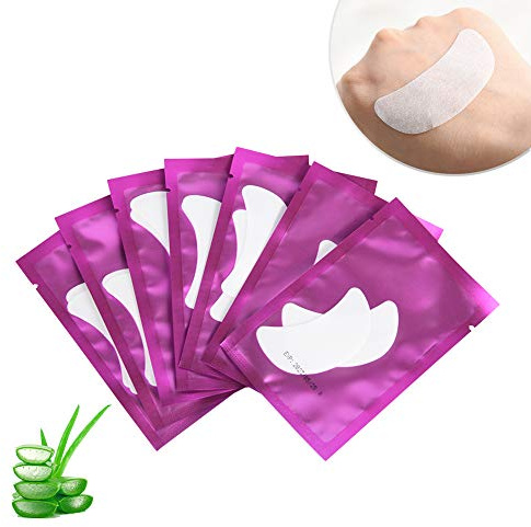 50 Paare Augenpads für Wimpernverlängerung Wimpern Pads Bootsform Augenpads Wimpern Augen Patches Wimpernverlängerung Pad Zubehör Under Eye Pads for Eyelash Extensions -Lunamoon (Purple-Boat)