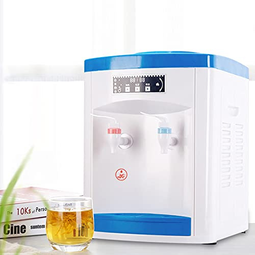 Futchoy Distribuidor eléctrico para agua caliente y fría, 220 V, diseño moderno y esencial con revestimiento de acero inoxidable 304, verde, blanco, azul