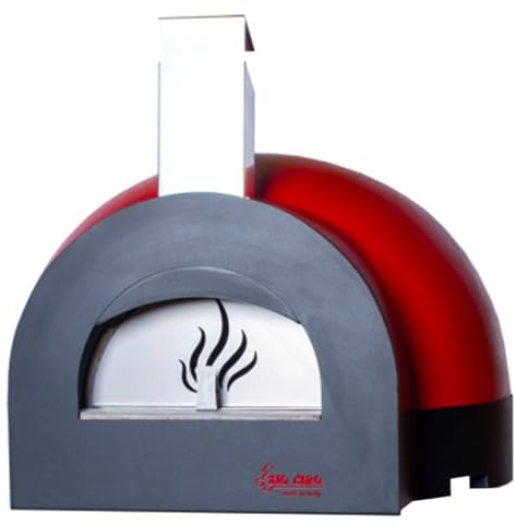 Forno a Legna da Esterno Cottura Diretta in Refrattario Zio Ciro Subito Cotto 60 Rosso