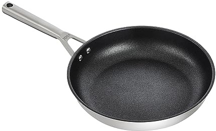 Ninja ZEROSTICK Stainless Steel Cookware 30cm Frying Pan, Long Lasting, Non-Stick, Induction Compatible Frying Pan, Oven Safe to 260°C, Cast Stainless Steel Handle C60030UK
