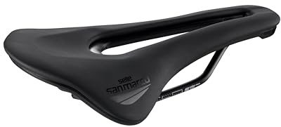 Selle San Marco Sillín Deportivo Shortfit 2.0: diseño ergonómico, construcción Ligera, Comodidad y Apoyo mejorados para Ciclistas de Carretera y MTB, Ideal para Paseos Largos y Ciclismo orientado al