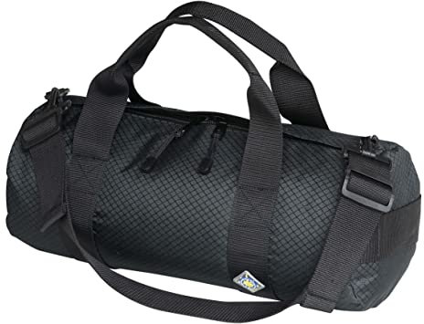 Diamond Ripstop-Reisetaschen, Ultra-robust und reißfest, verstärkte Nähte, wetterfest, verstaubar, Faltbare Reisetasche für Reisen, schwarz - Midnight Black, 10 x 20, 25,4 x 50,8 cm (25 Liter)