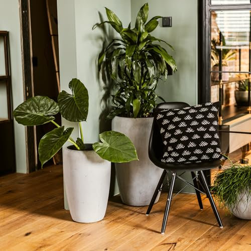 Klocke Design Blumentopf Betonoptik ⌀ 43 cm x H 69 cm