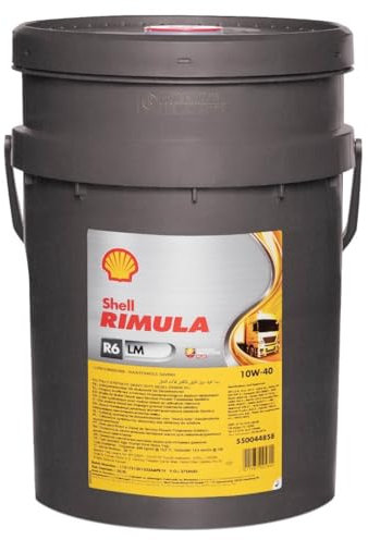 SHELL Motoröl 10W-40 Rimula Teilsynthetiköl Motor Öl ACEA E6 ACEA E9 API CK-4 R6 LM 20L