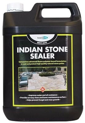 Bond It Drive Alive Indian Natural Sand Stone Patio Paving Slab Sealer 5 Litres Advanced Fluoro Polymer Sealant