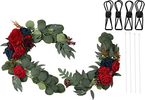 Tyenaza Bouquet da Sposa, 2 Set di Decorazioni Floreali per Matrimoni a Forma di Rosa, Colori Vivaci, Decorazioni Floreali di Benvenuto Inodore(A)