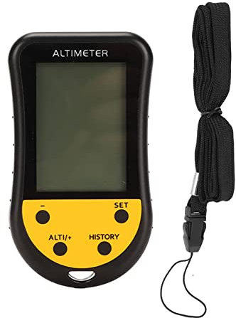 Cyrank Digitaler Höhenmesser, 8-in-1-Multifunktionsmessgerät Mit LCD-Display Mit Hintergrundbeleuchtung, Barometer, Kompass, Thermometer, Uhr, Reiseutensilien Für Wandern Und Camping